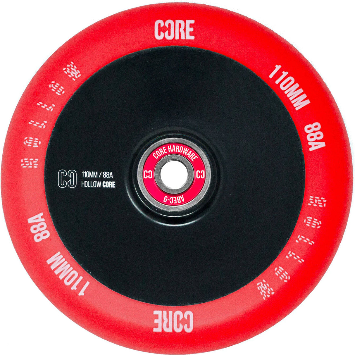 CORE Hollow V2 Scooter Wheel 110mm - Red/Black