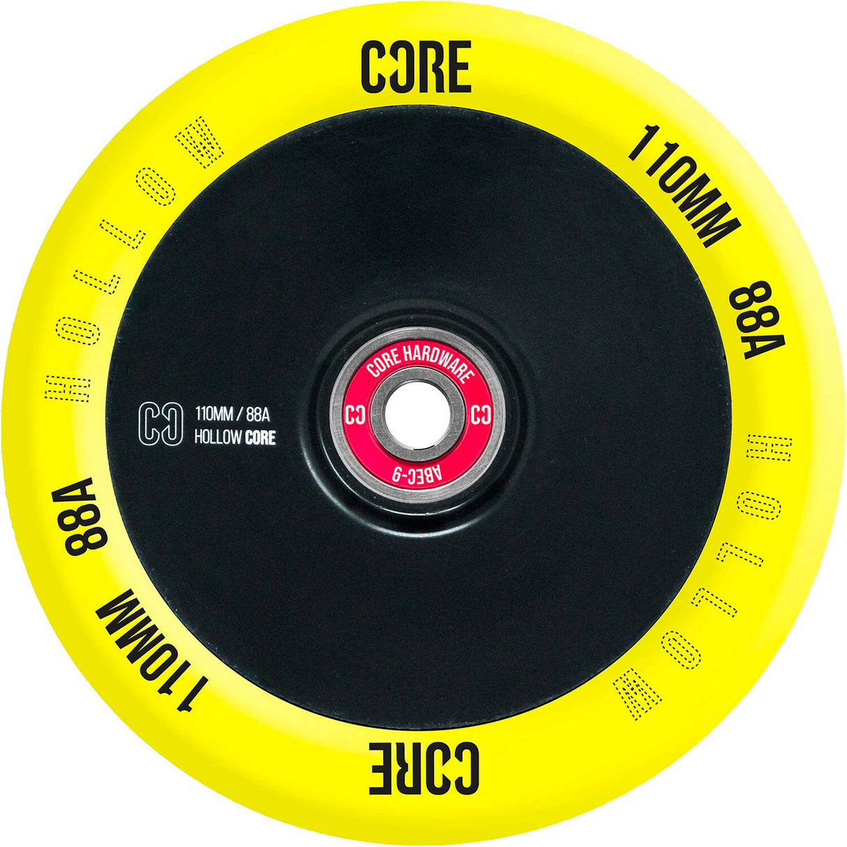 CORE Hollow V2 Scooter Wheel 110mm - Yellow/Black