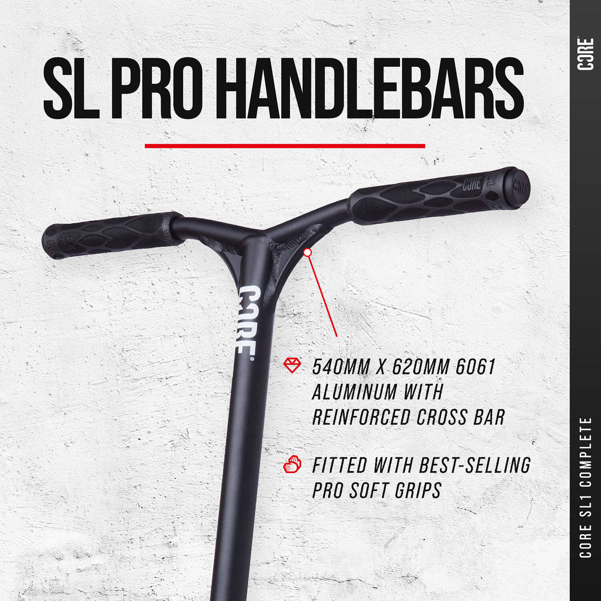 CORE SL1 (Super Light) Stunt Scooter - Black