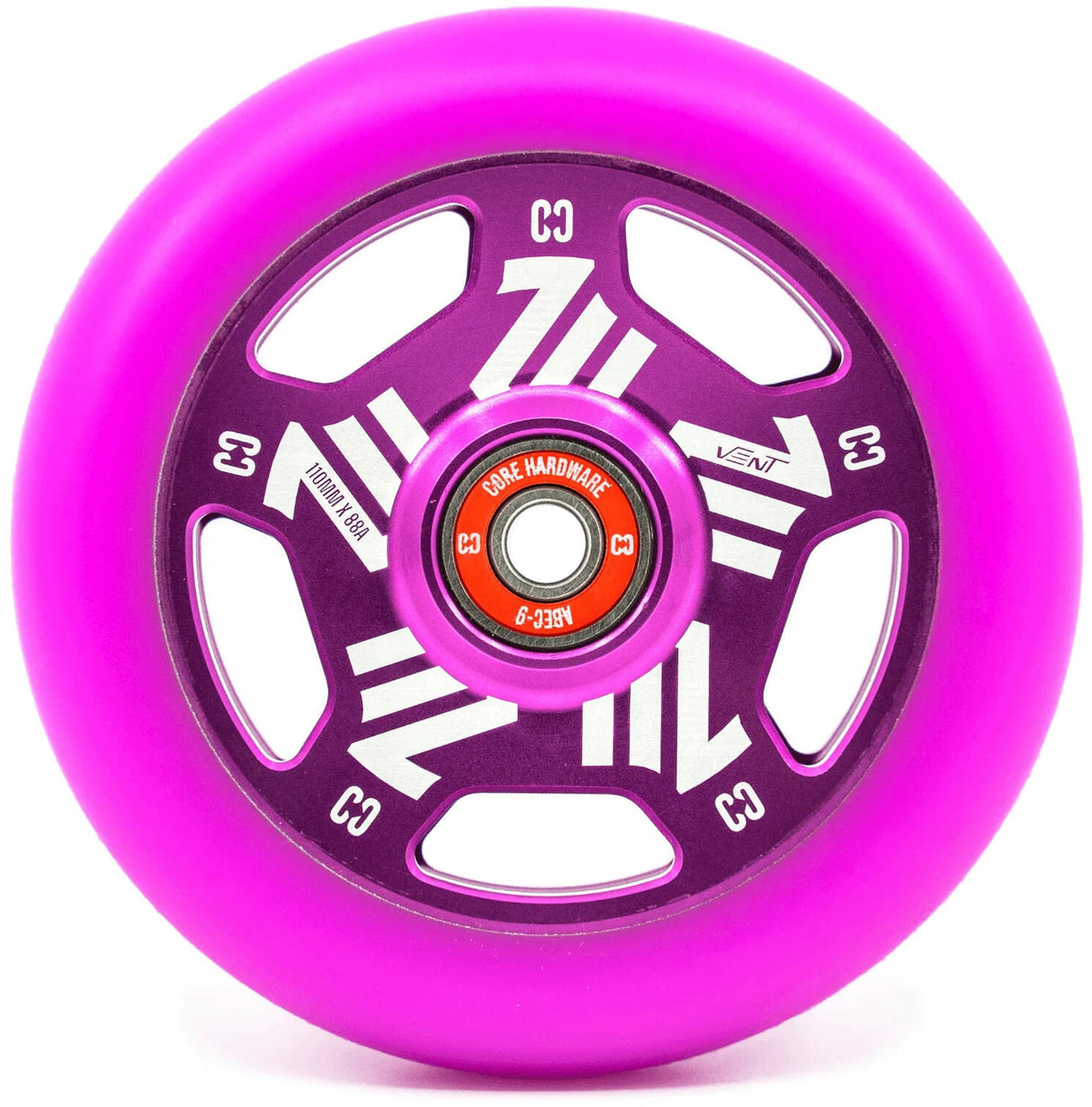 CORE Vent Hollow Scooter Wheel 110mm - Purple