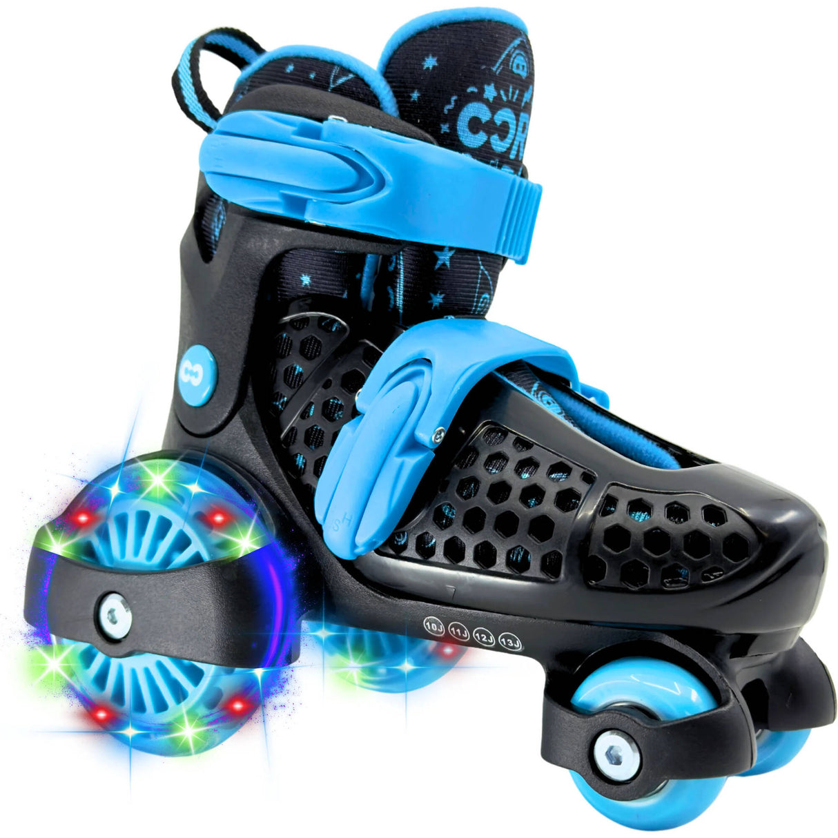 CORE Kids Newbie 4-Wheel Roller Skates - Black/Blue