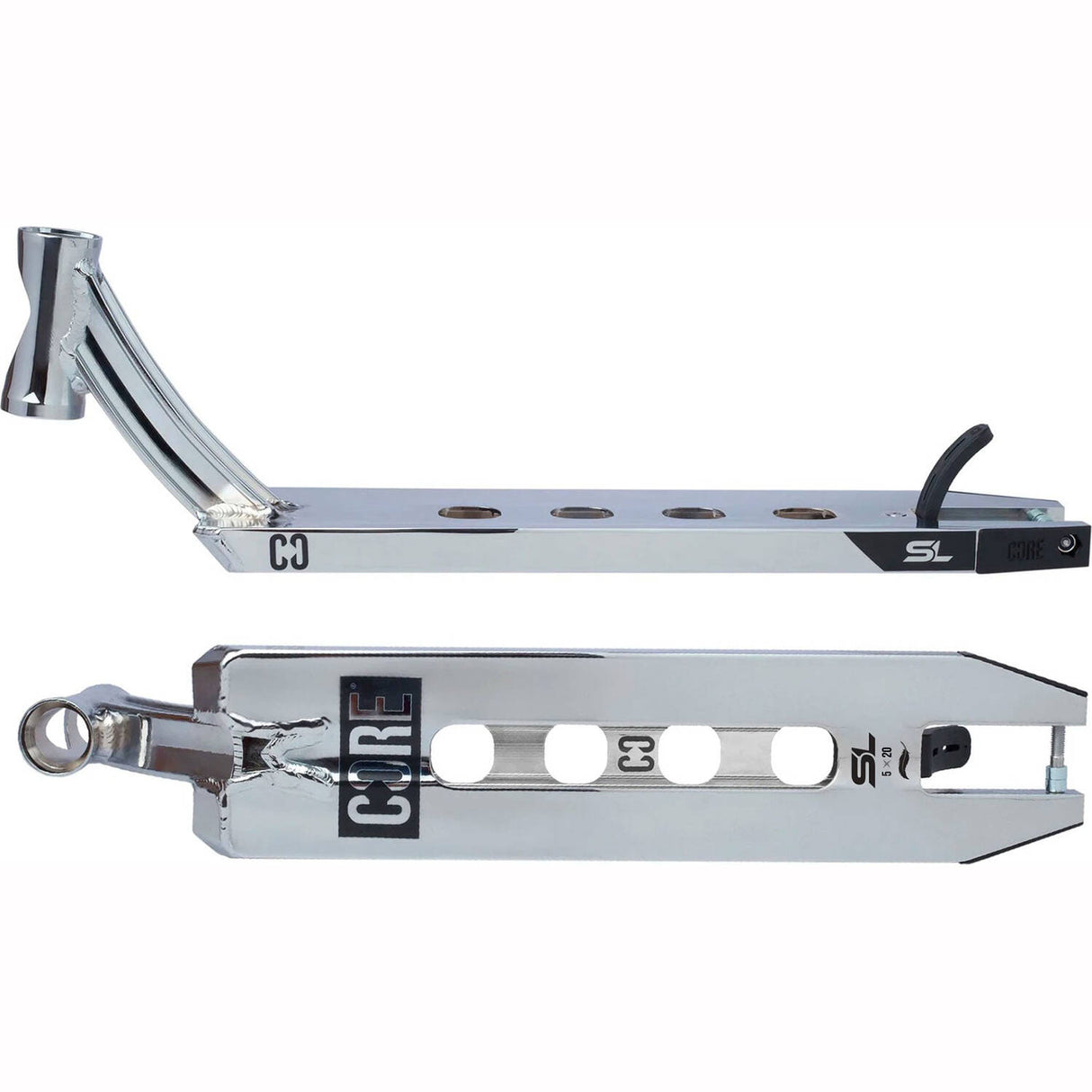 CORE SL1 (Super Light) Scooter Deck - Chrome 20'' x 5''