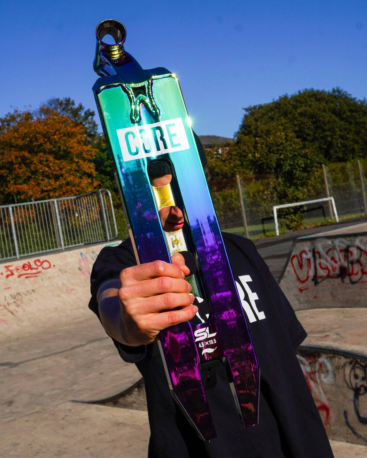 CORE SL1 (Super Light) Scooter Deck - Neochrome 20'' x 5''