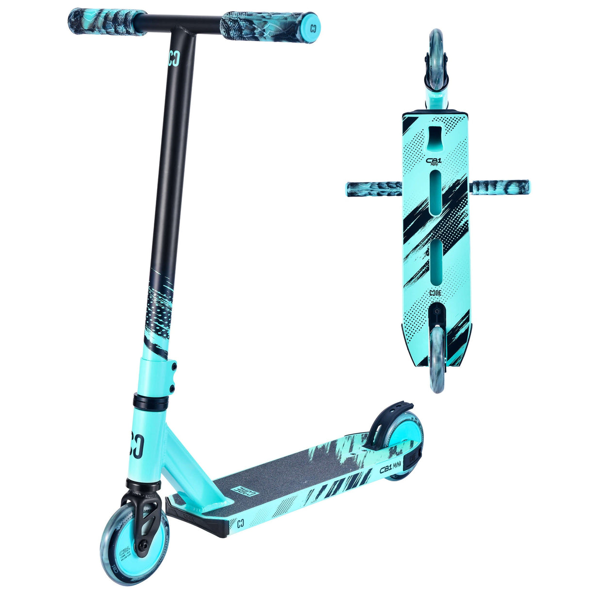 CORE CB1 Mini Beginner Stunt Scooter - Black/Teal