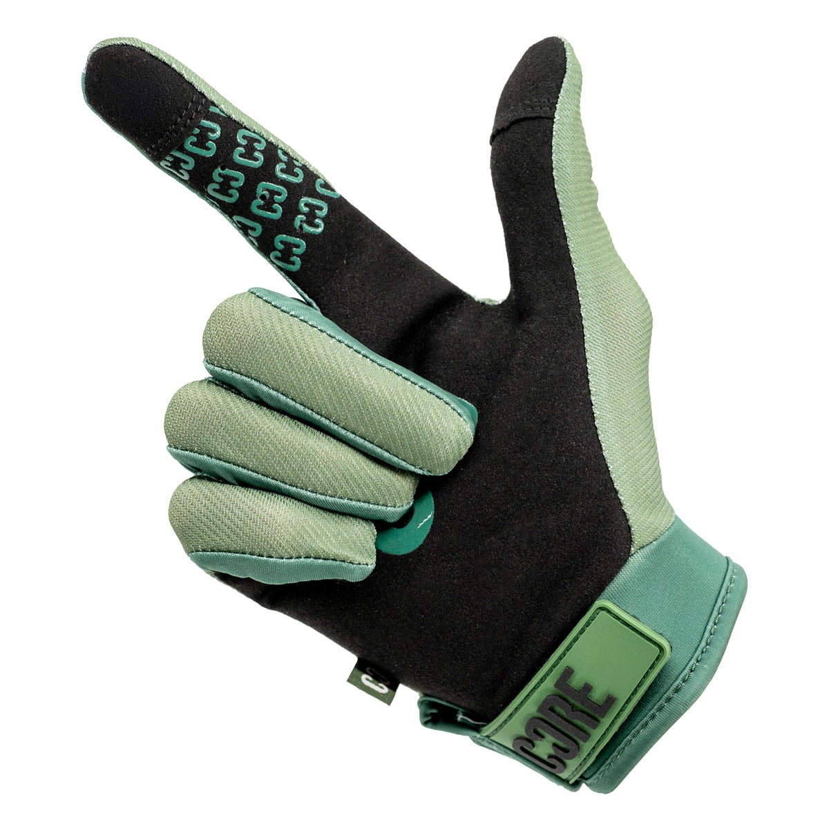 CORE Pro-Fit Velcro Protective Gloves - Army Green