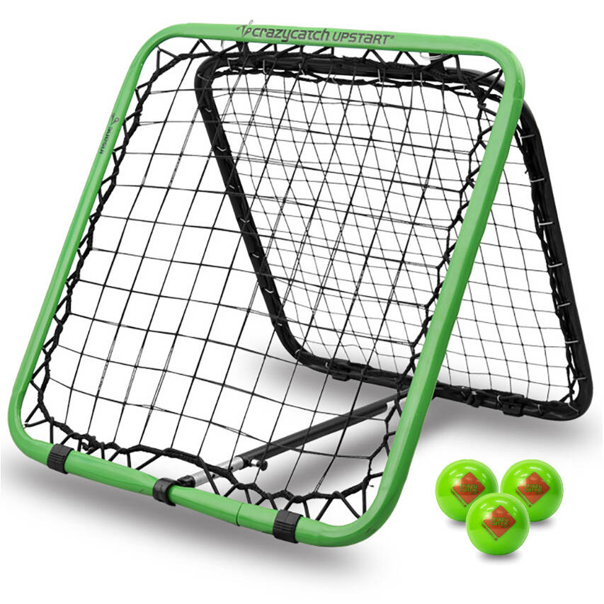 Crazy Catch Upstart Classic Ball Rebounder Net - 3 Ball Set