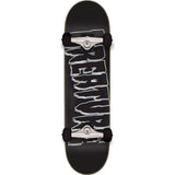 Creature Logo Outline Metallic Complete Skateboard - Black 8.25"