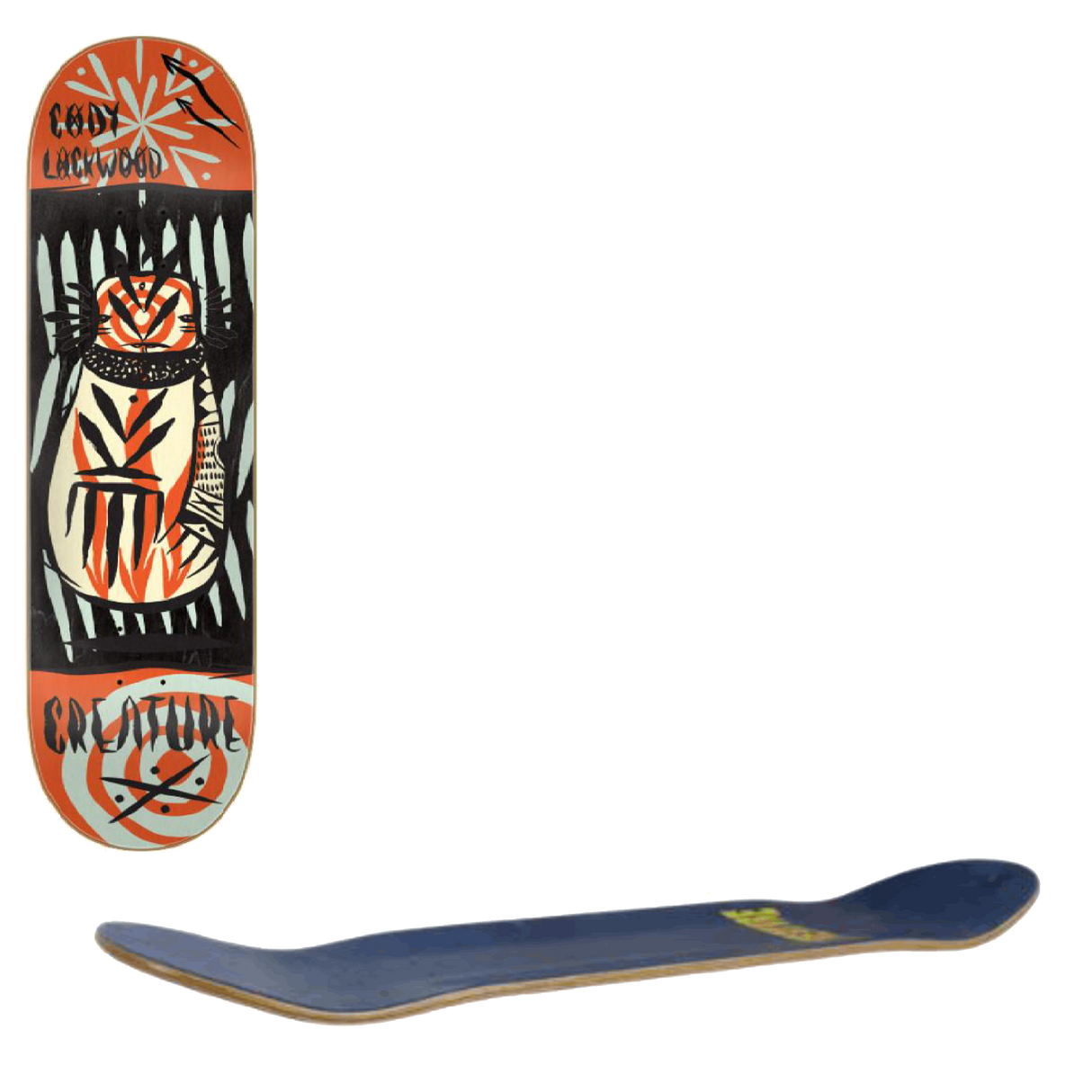 Creature Powerply Lockwood Token Skateboard Deck - Multi 8.25"