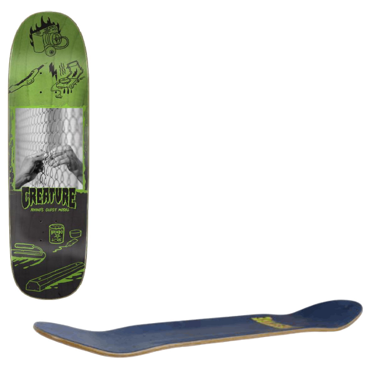 Creature Rhino Guest Capture Skateboard Deck - 8.65"