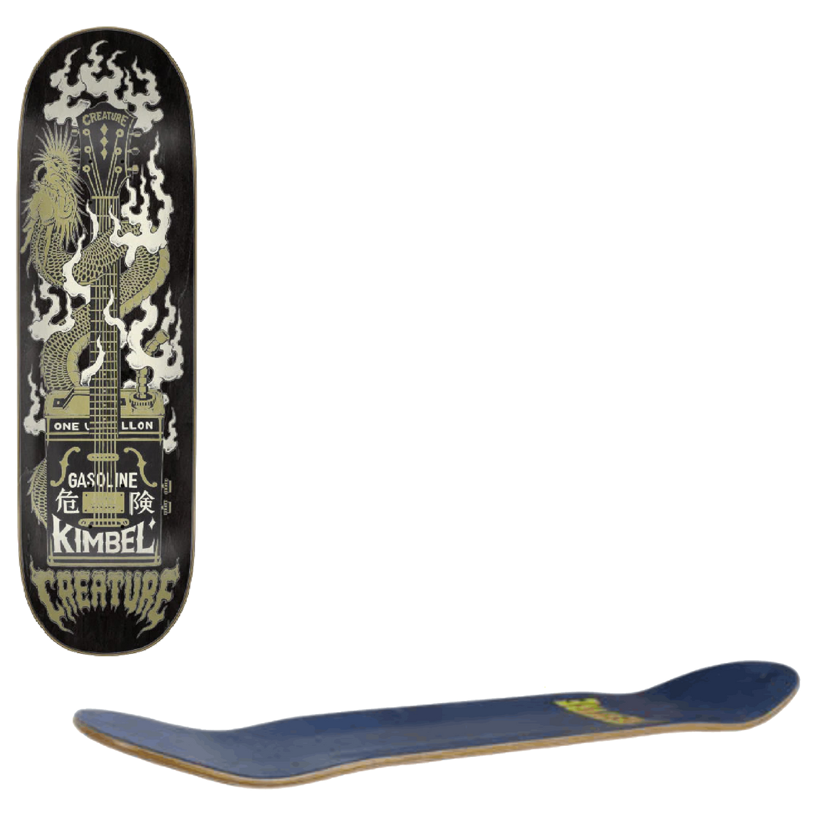 Creature Kimbel Gas Can Flame Skateboard Deck - 9"