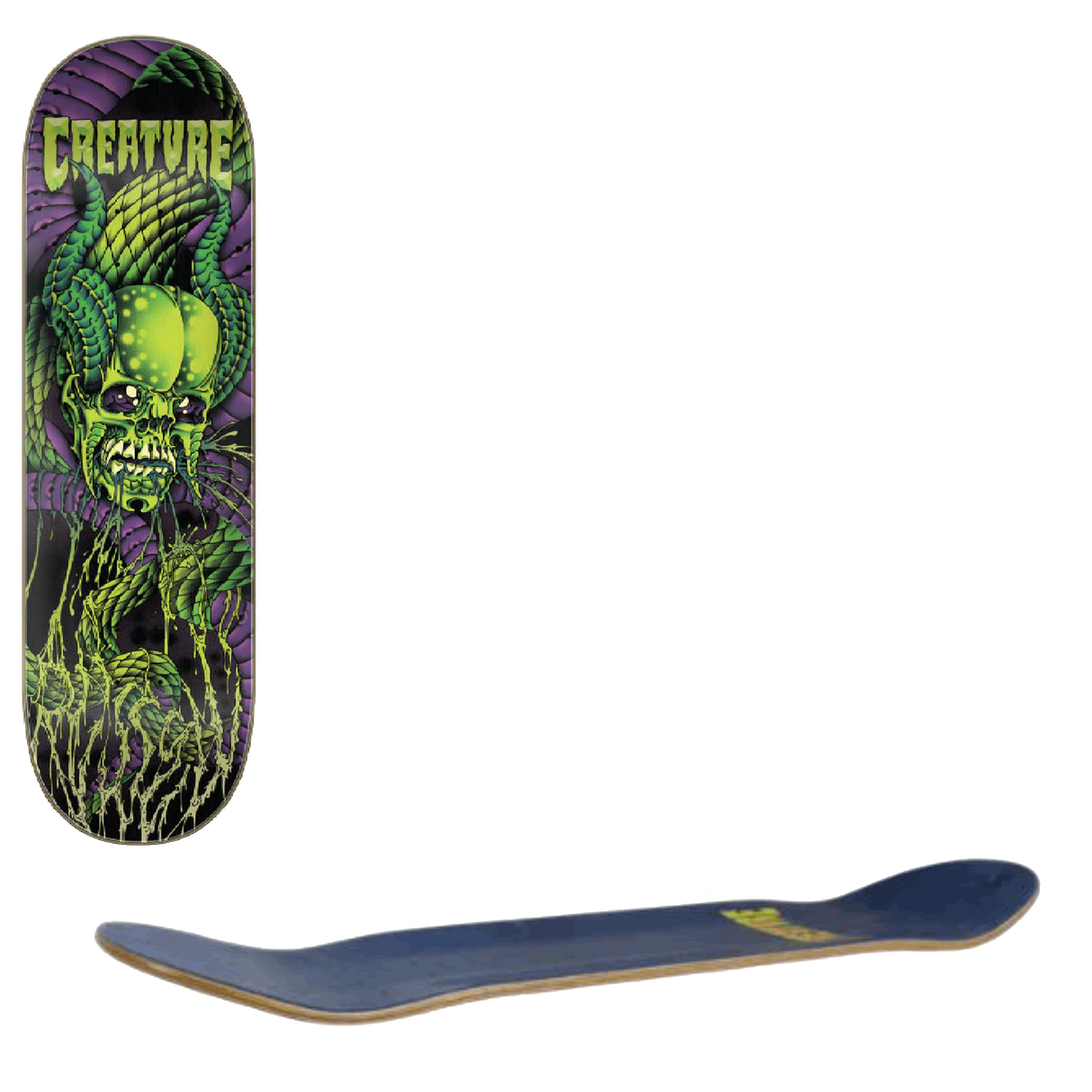 Creature Russell Serpent Skull Skateboard Deck - 8.6"