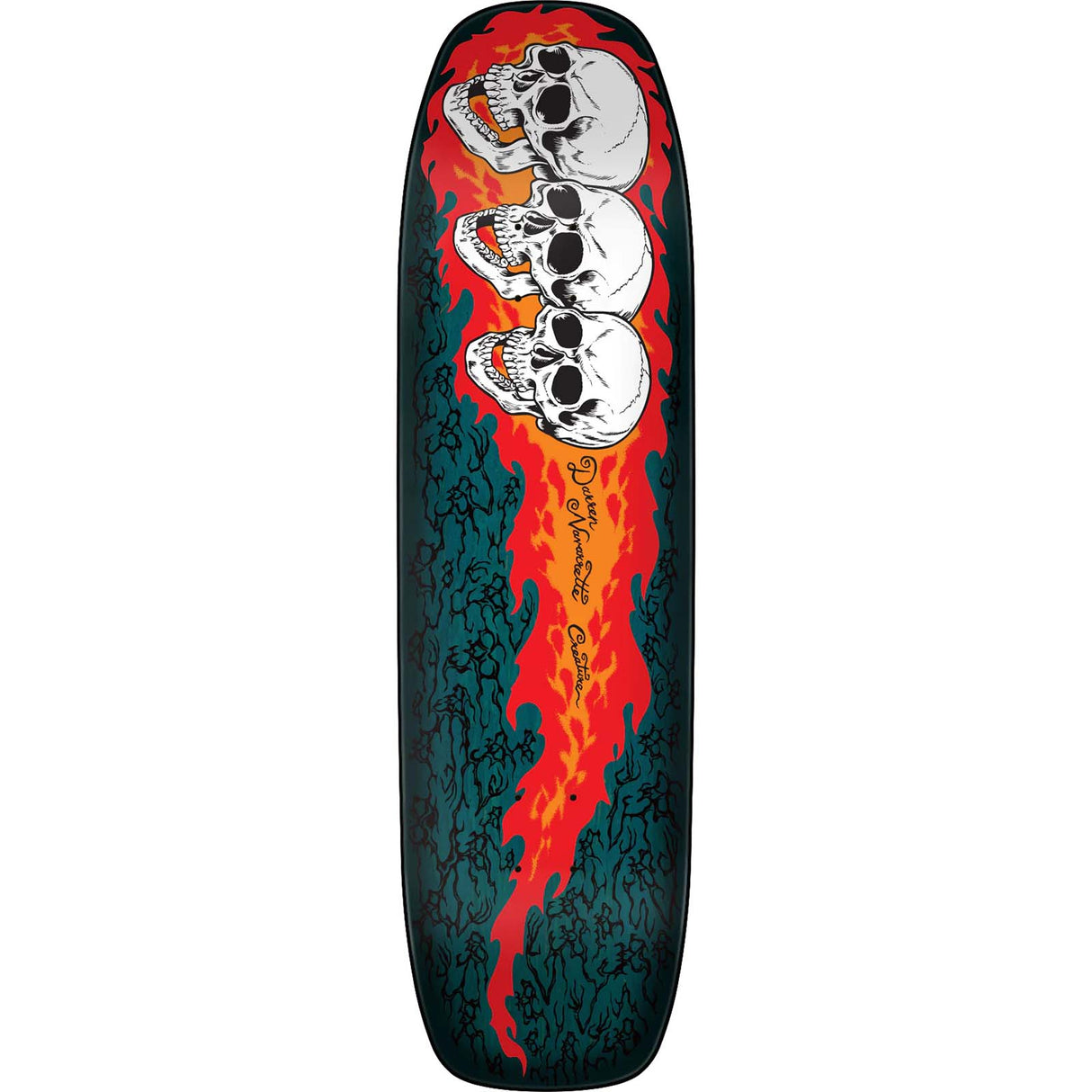 Creature 3 Skulls Skateboard Deck - Navarette 8.8"