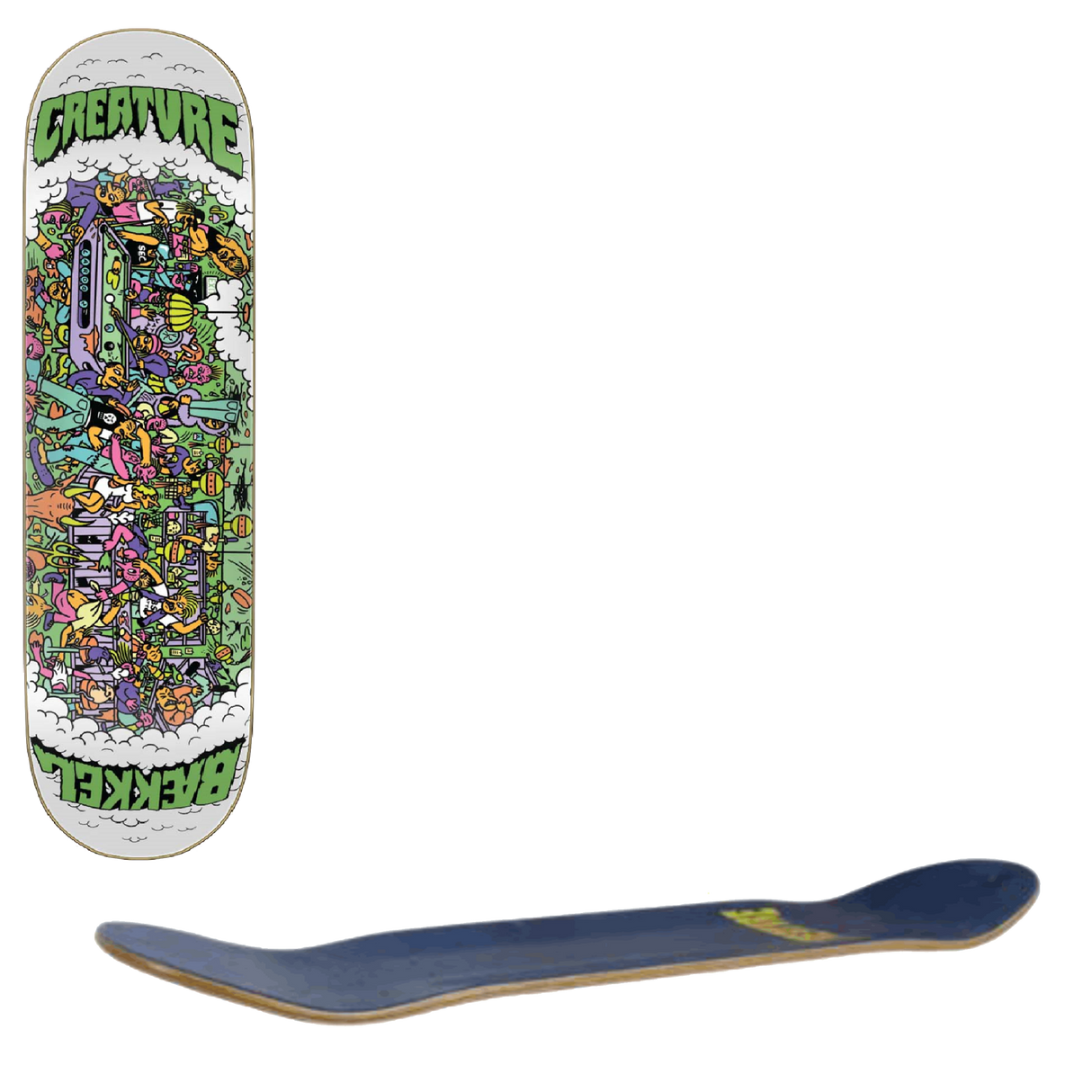 Creature Bar Crawl Skateboard Deck - Baekkel 8"