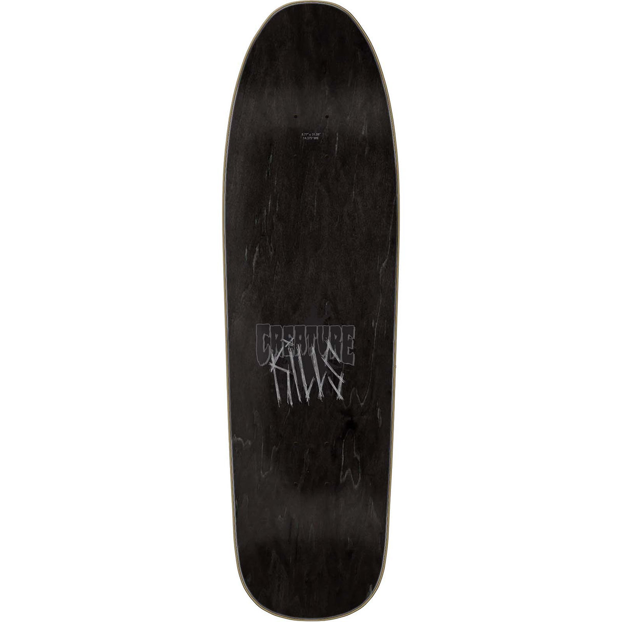 Creature Boneheadz Skateboard Deck - Black 8.78"