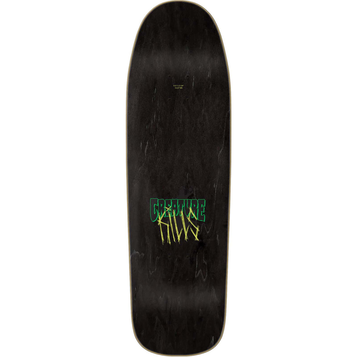 Creature Boneheadz Skateboard Deck - Green 9.31"