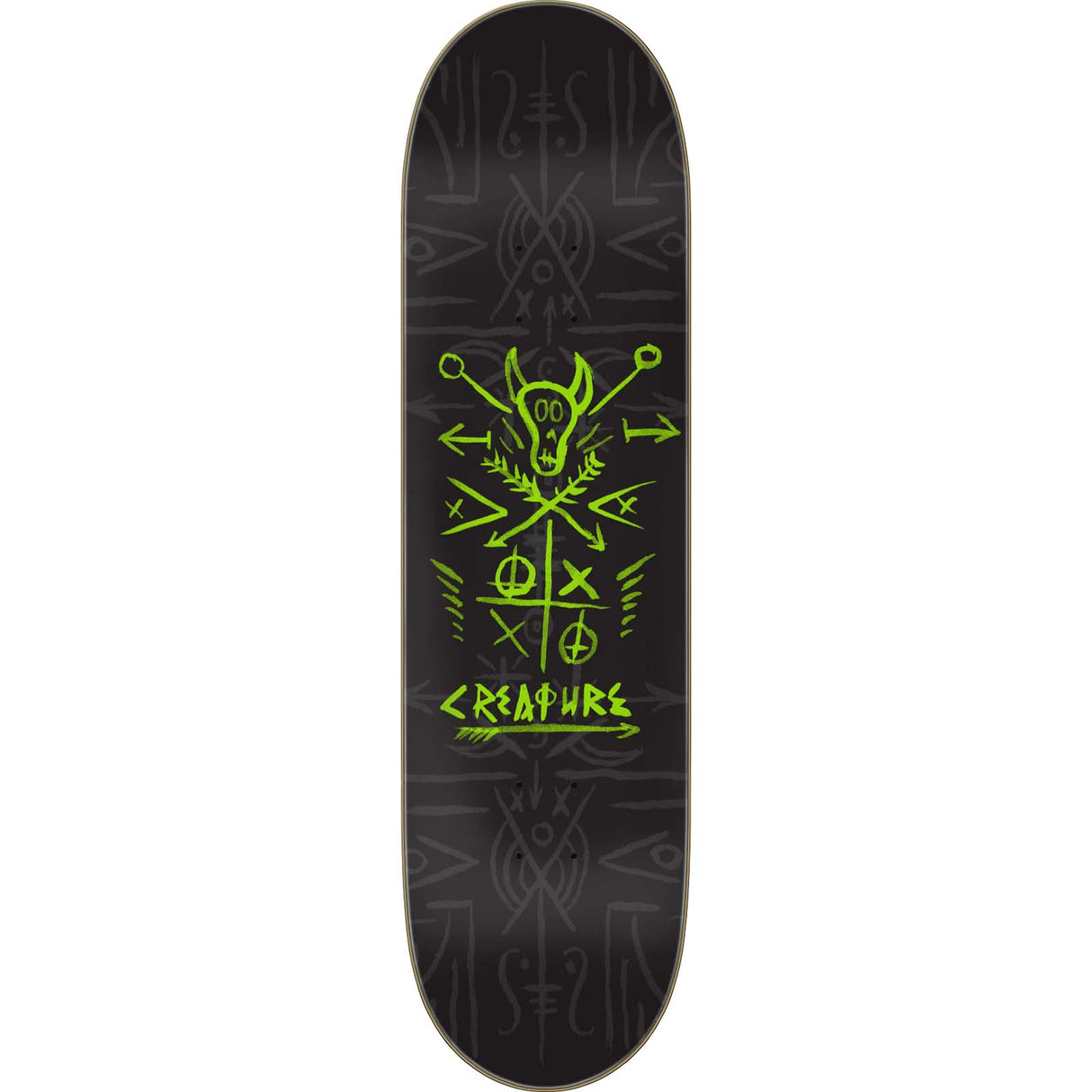 Creature Birch Visuals Skateboard Deck - Black 8"