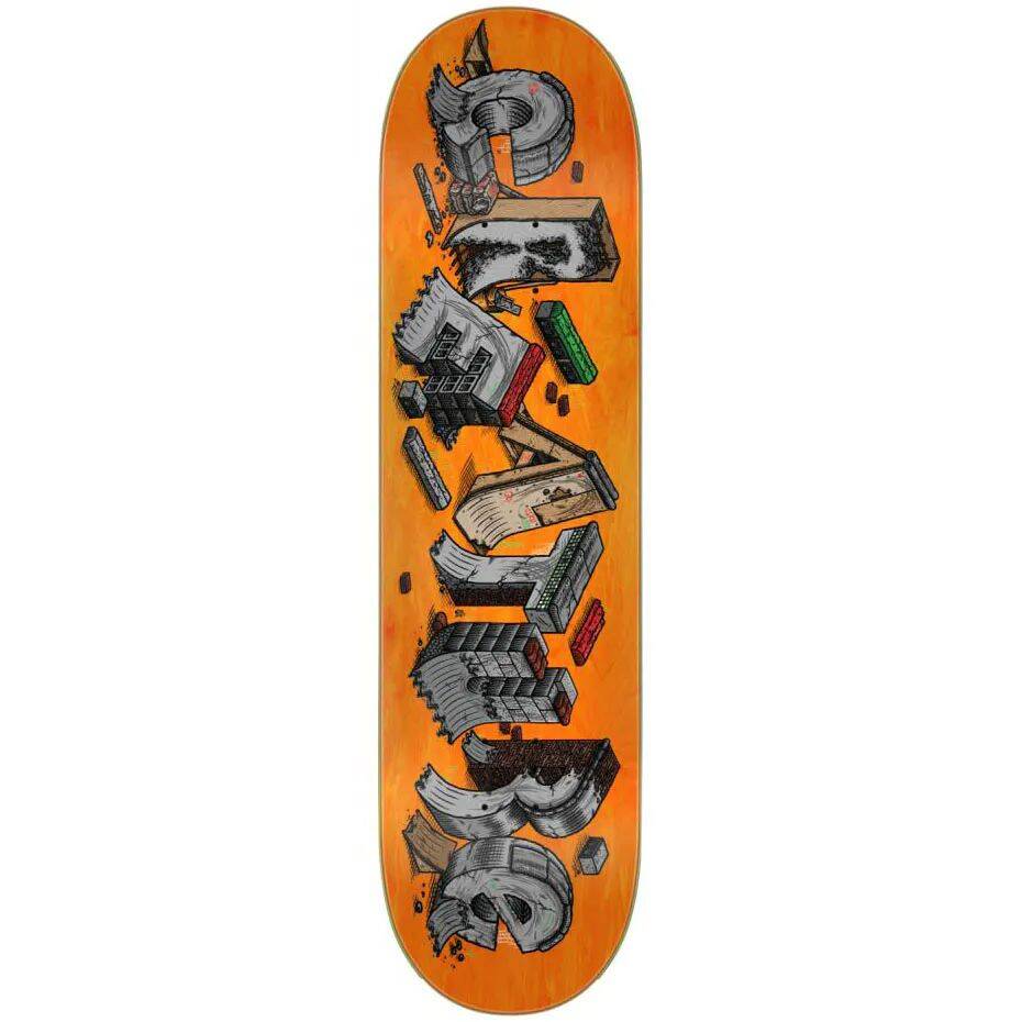 Creature Slab DIY Skateboard Deck - Orange 8.25''