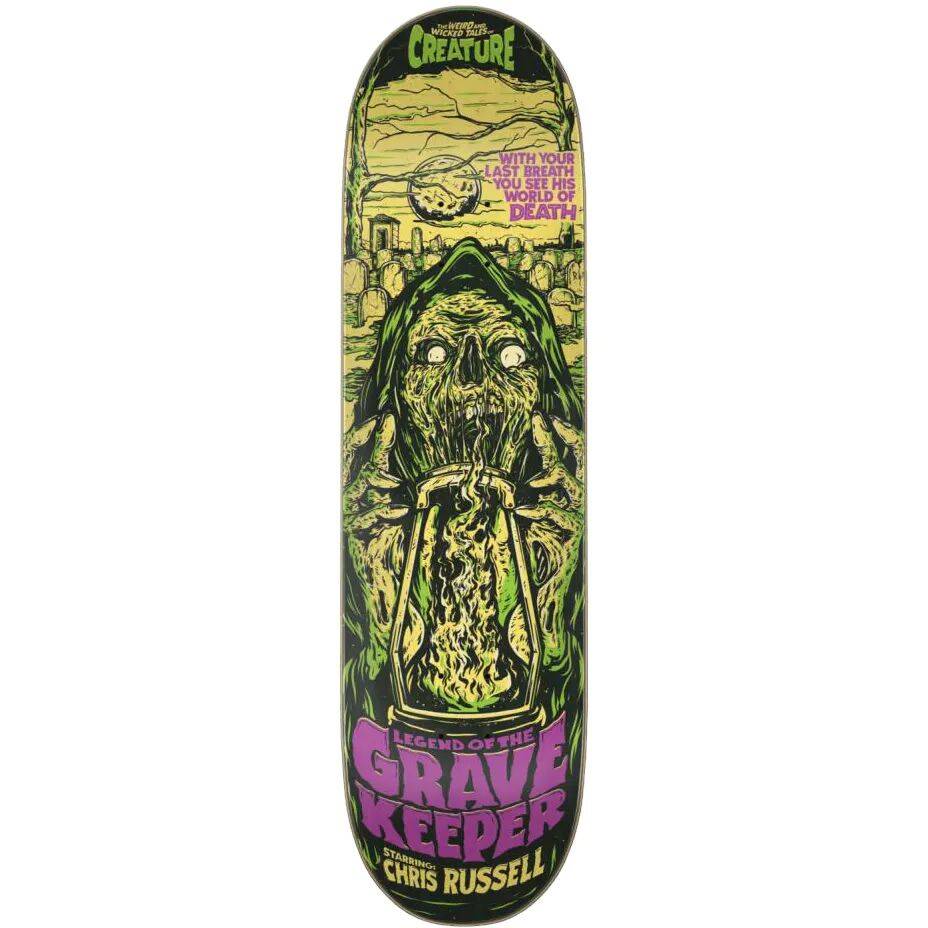 Creature Russell Wicked Tales Skateboard Deck - Green 8.5''