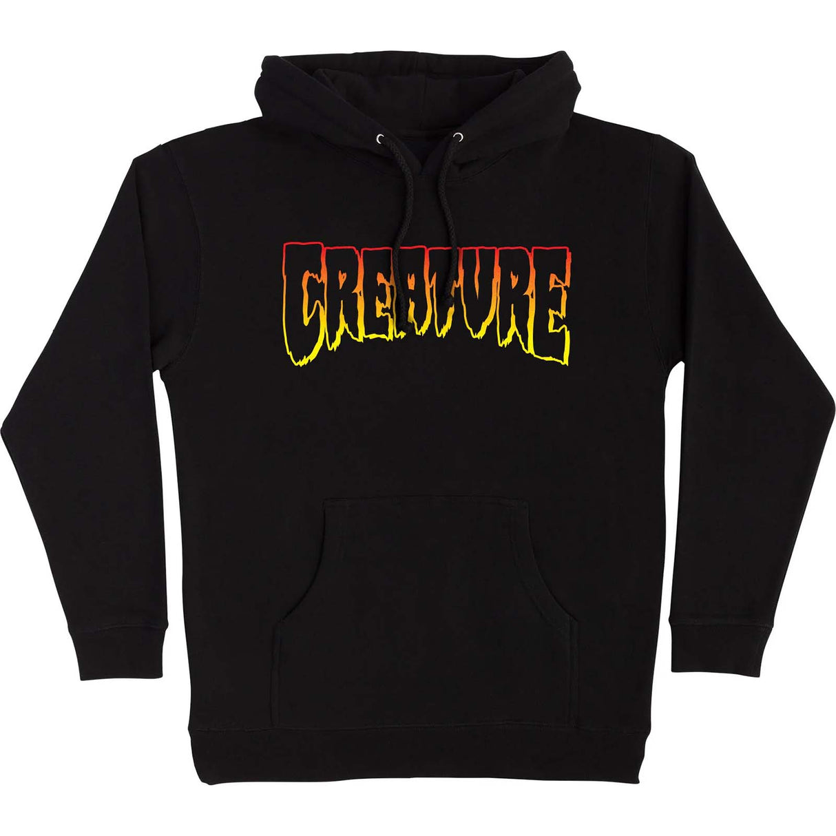 Creature Logo Outline Hoodie - Black/Red