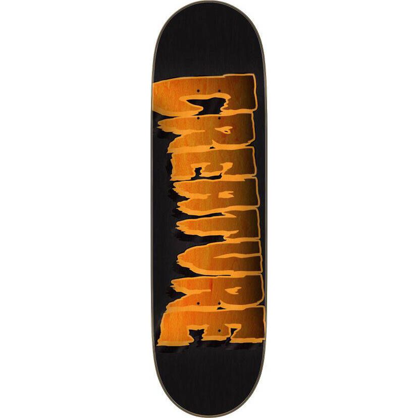 Creature Logo Outline Stumps Skateboard Deck - Black/Orange 8.8''