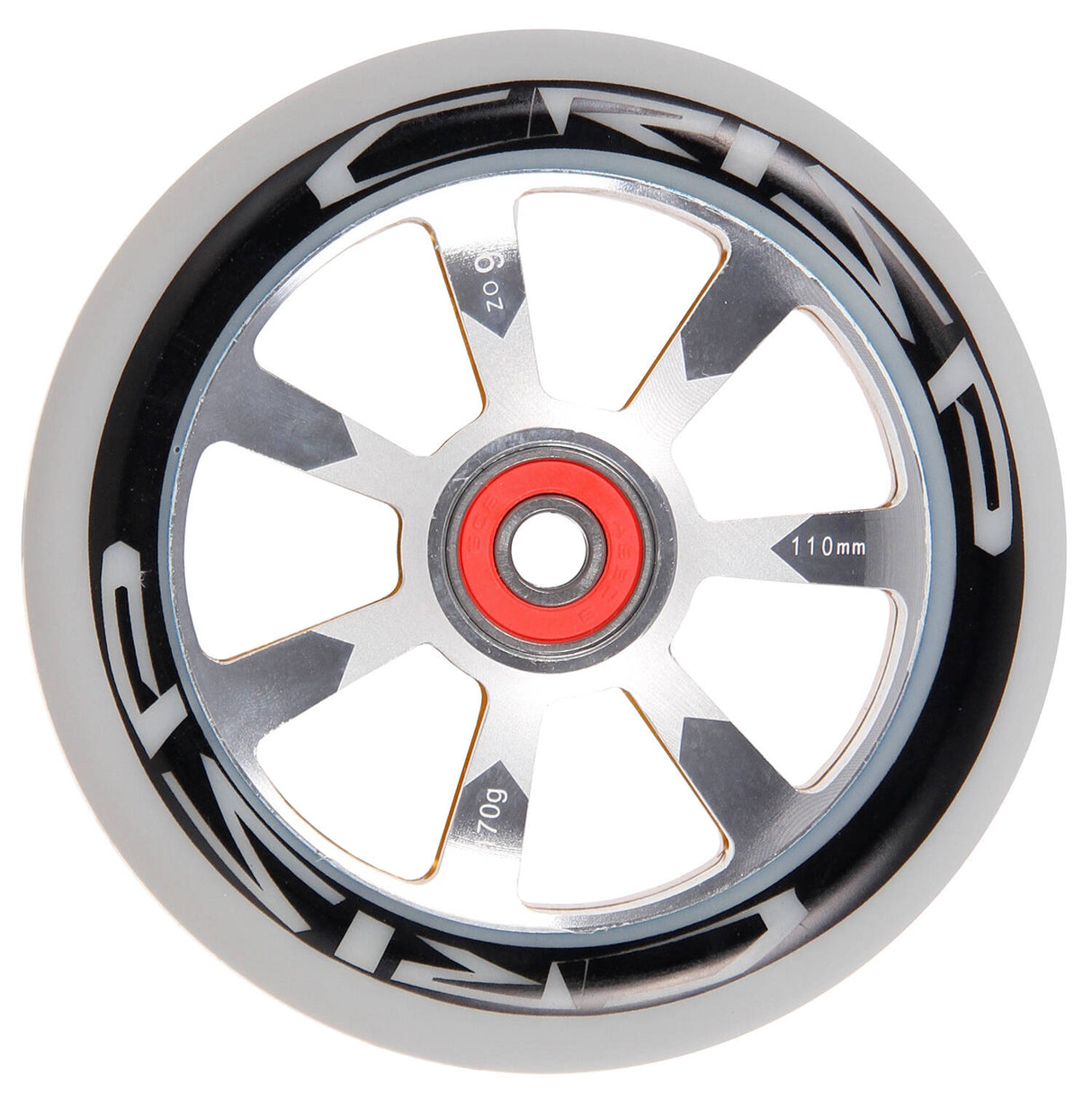 Crisp Hollowtech 110mm Scooter Wheel - Grey/Gold