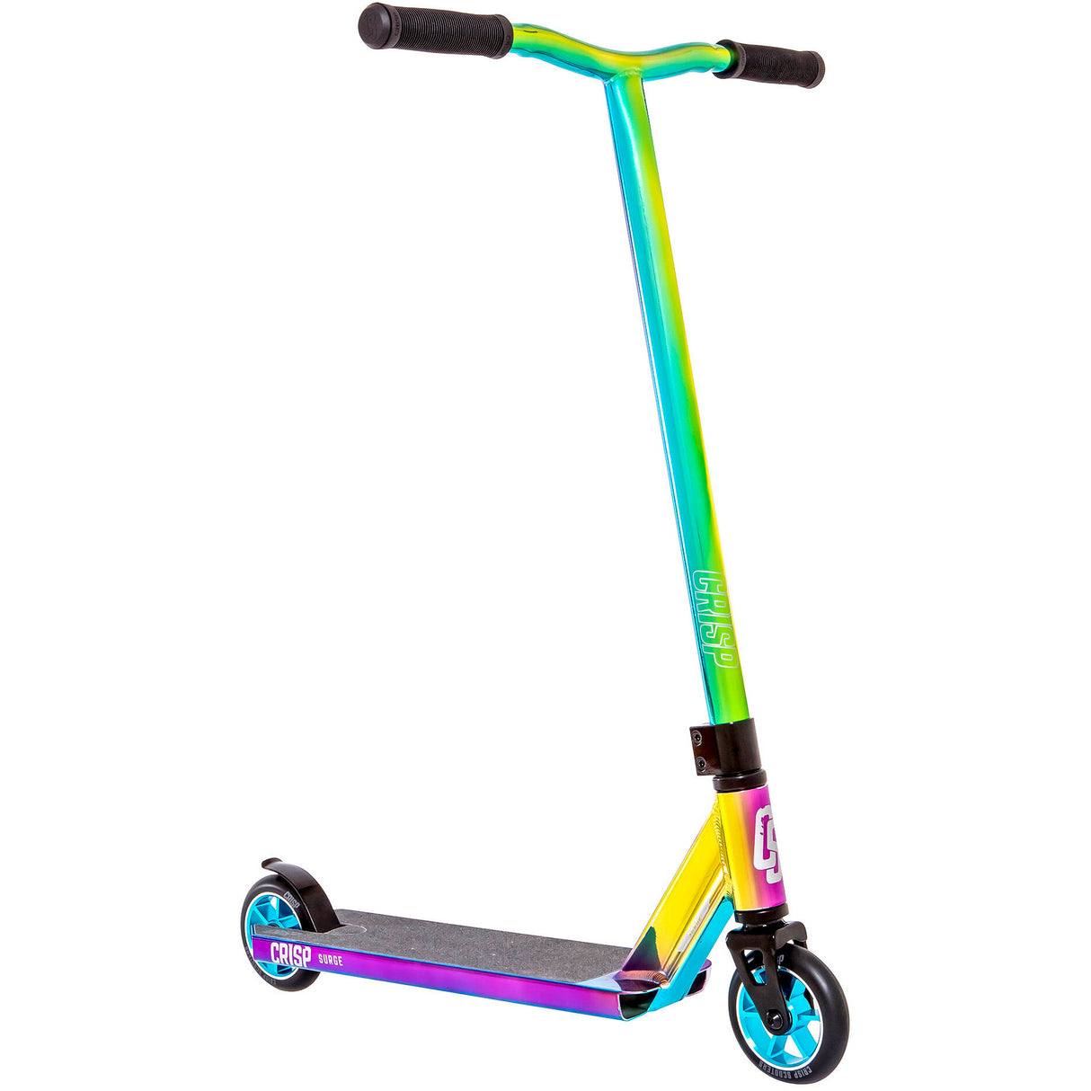 Crisp 2020 Surge Stunt Scooter - Chrome Blue/Green/Purple