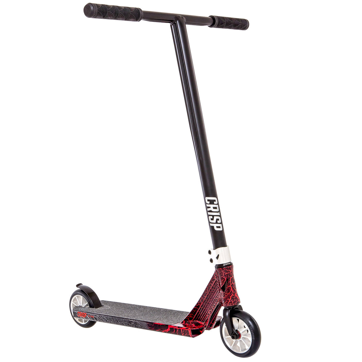 Crisp 2020 Ultima 4.8 Stunt Scooter - Red & Silver Cracking/Black