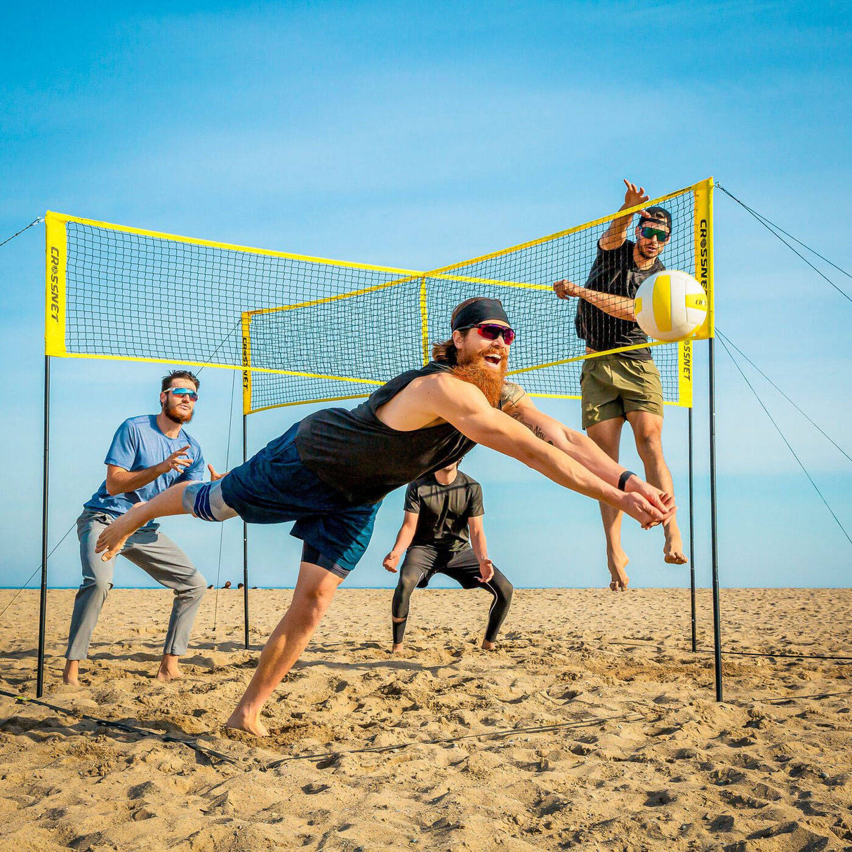 Crossnet Four Square Volleyball Net