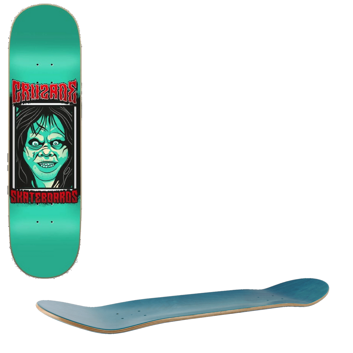 Cruzade Face Skateboard Deck - 8.5''