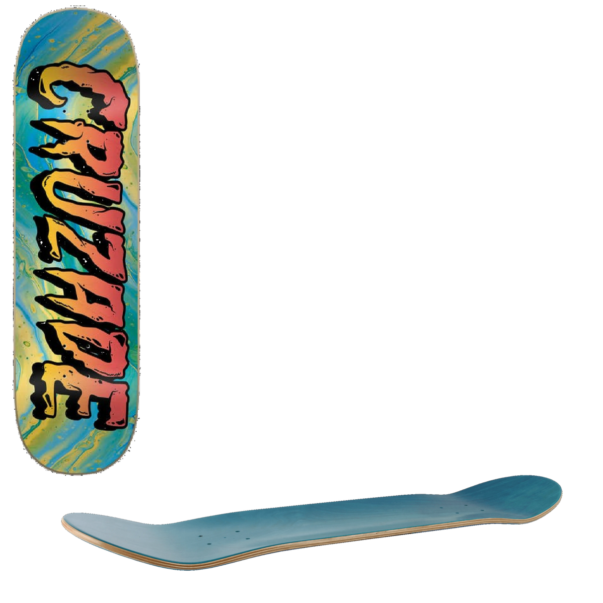 Cruzade LSD Skateboard Deck - 8.625''