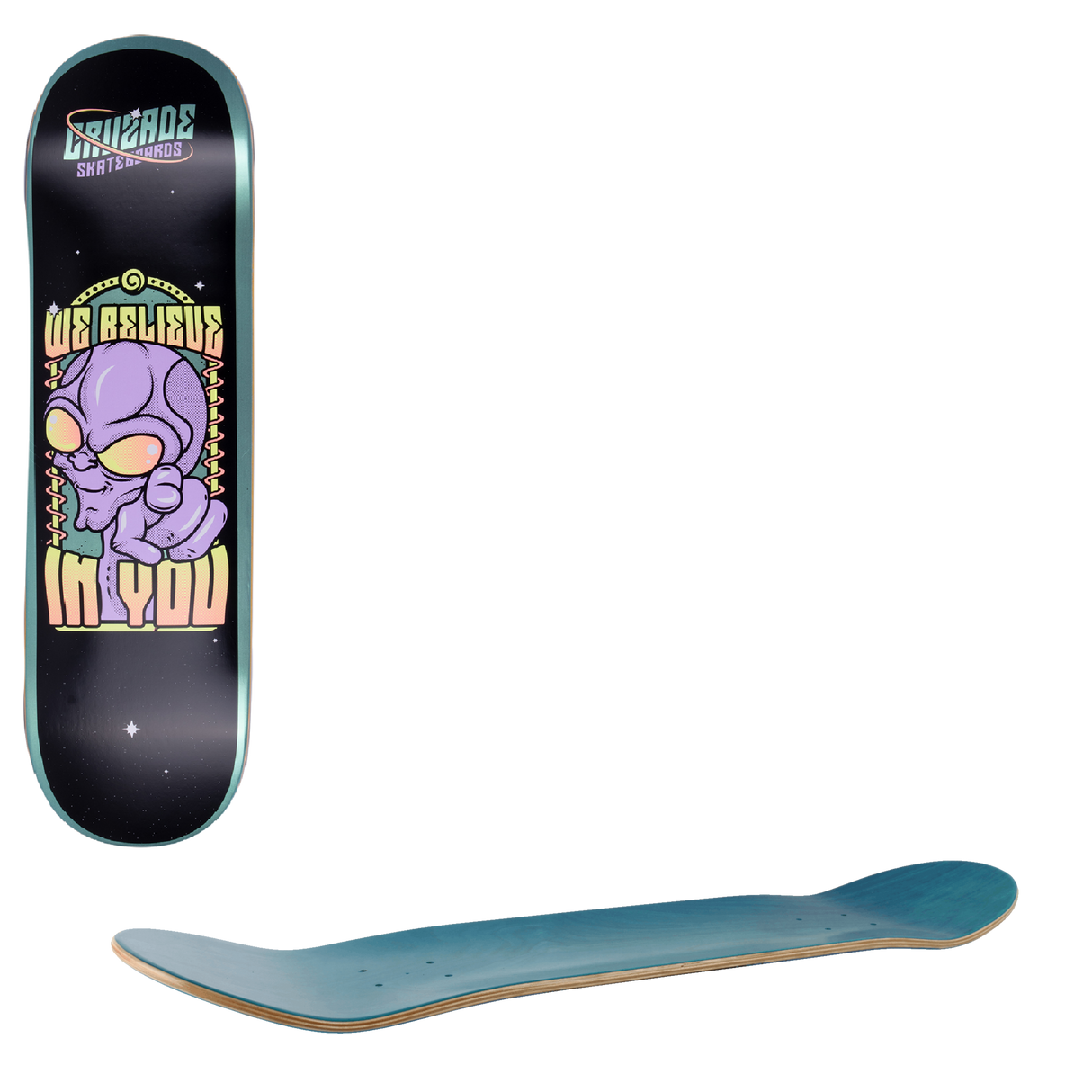Cruzade Message Skateboard Deck - 8.625"