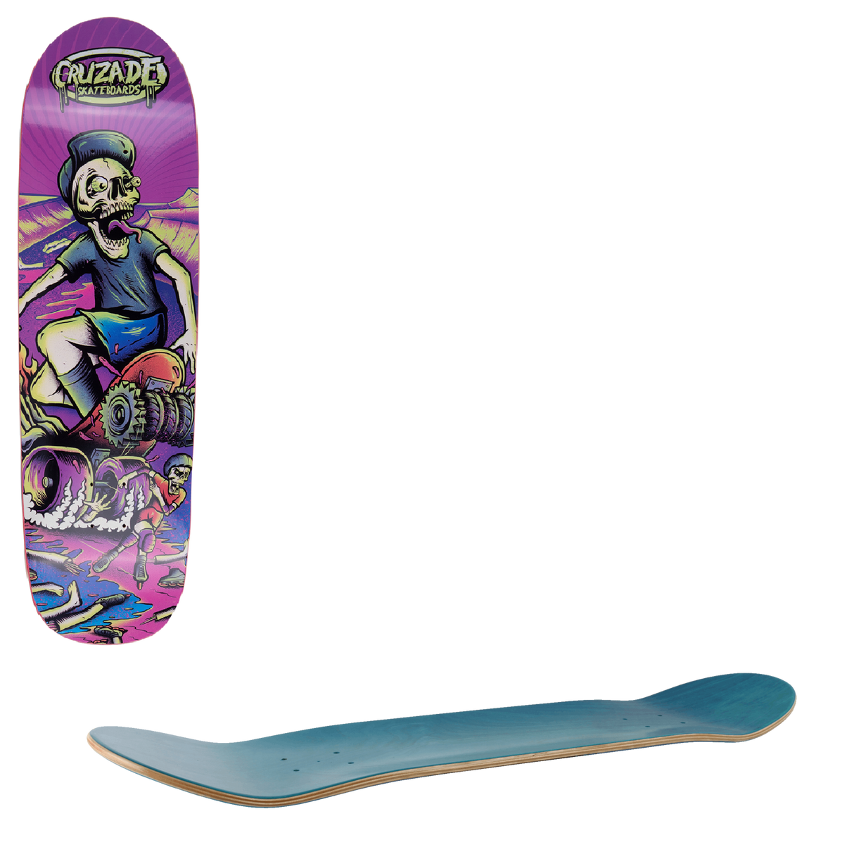Cruzade Roller Chase Skateboard Deck - 8.75"