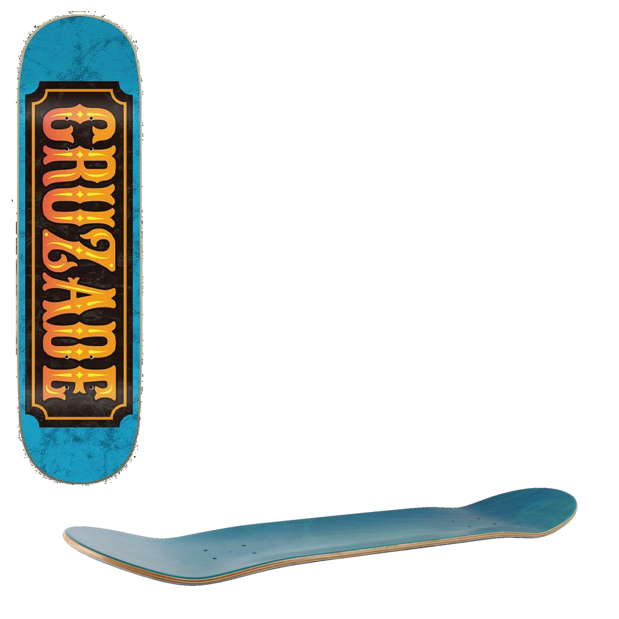 Cruzade Stamp Skateboard Deck - 8.25''