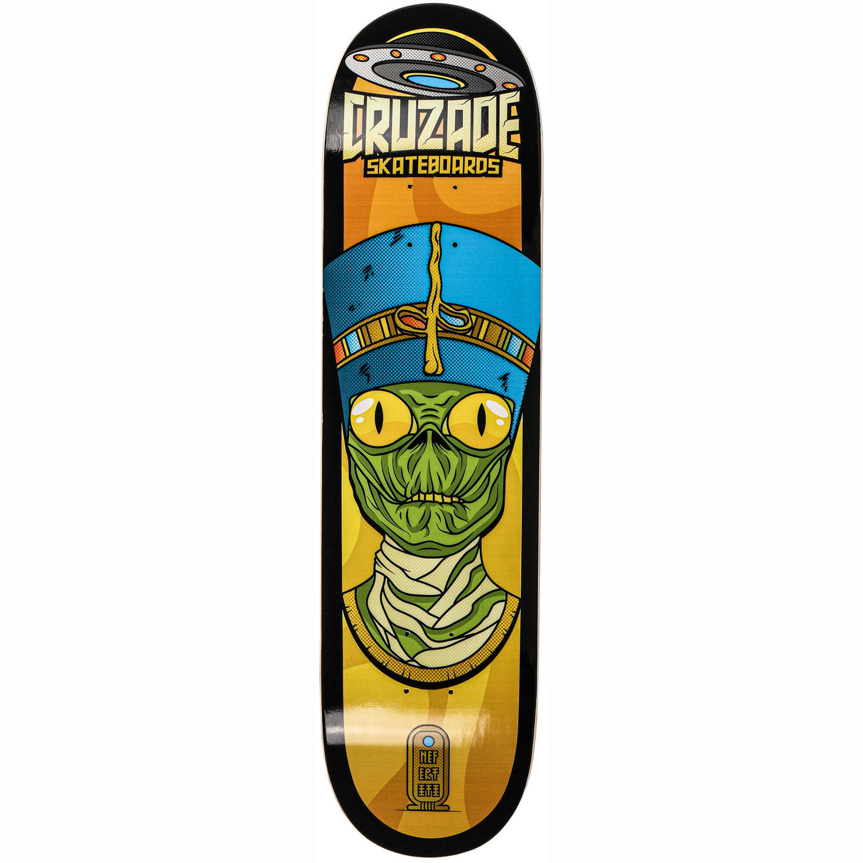 Cruzade Conspiracy Nefertiti Skateboard Deck - 8''