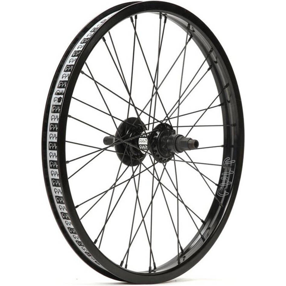 Cult LHD Crew Freecoaster Match V2 9T BMX Wheel - Black (With NDS Guard)