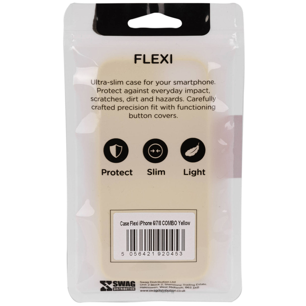 C@se Flexi iPhone 6/7/8 Case - Yellow