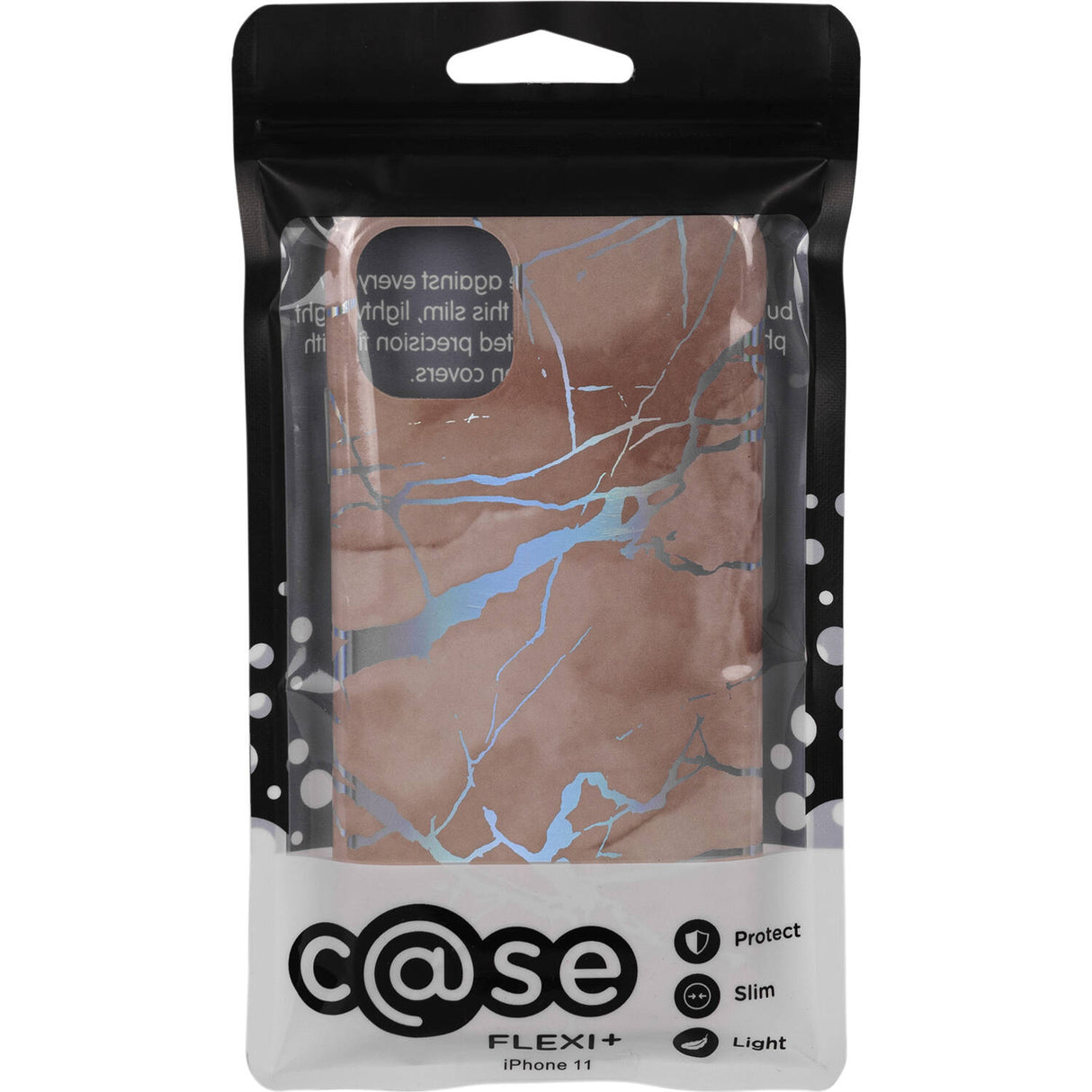 C@SE Flexi Plus iPhone 11 Case - Pink Marble