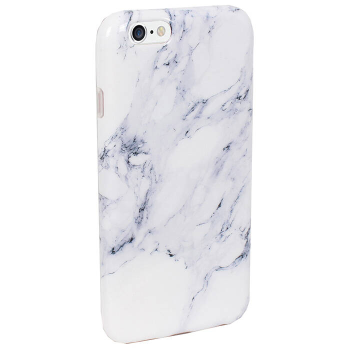 C@se Lux iPhone 6 Case - White Shadow Marble