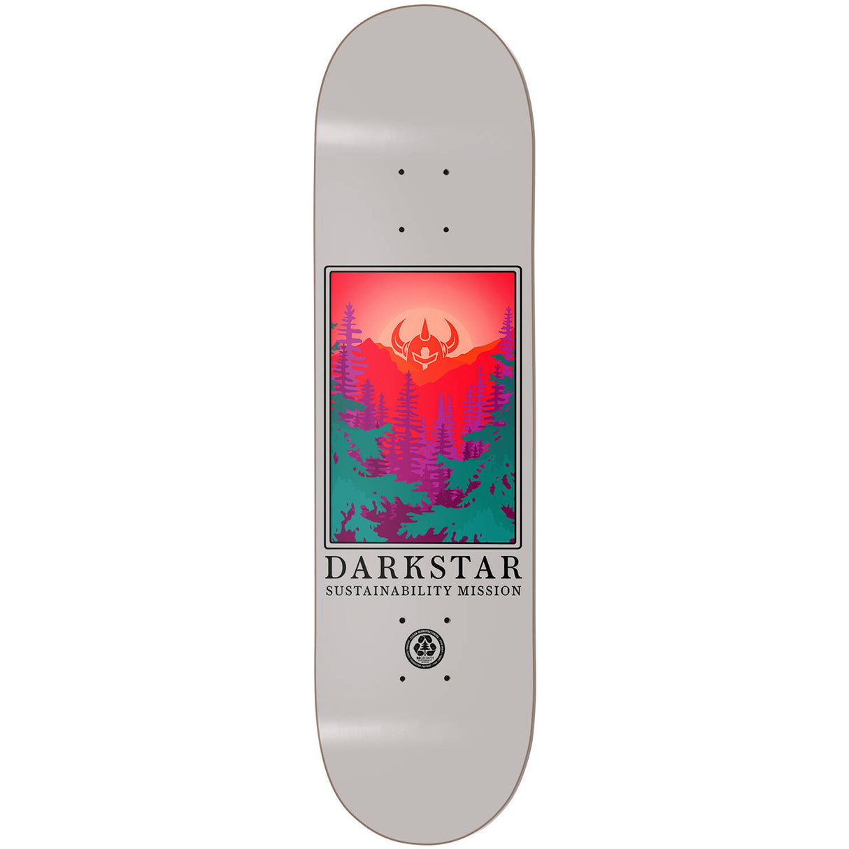 Darkstar Mission Skateboard Deck 8.25" - Red