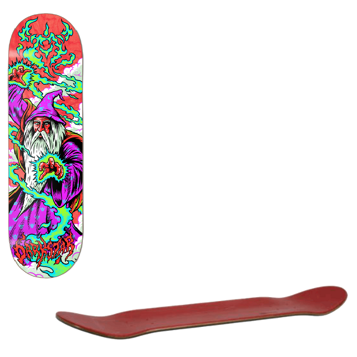 Darkstar Whip Skateboard Deck - Red 8"