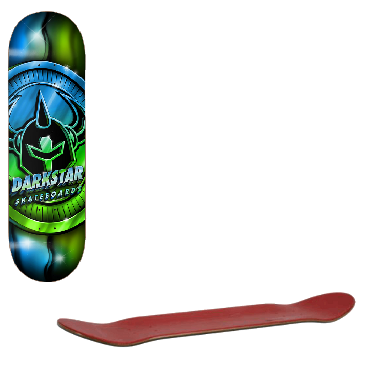 Darkstar Anodize Skateboard Deck - Blue/Green 8.25''
