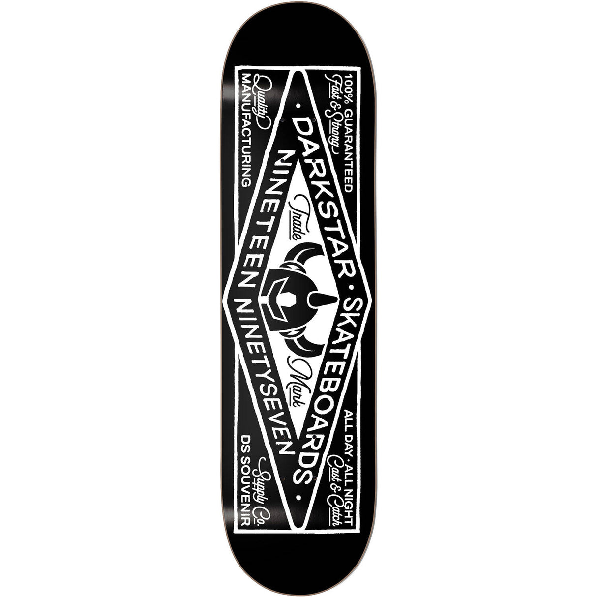 Darkstar General Skateboard Deck - Black 8.25"