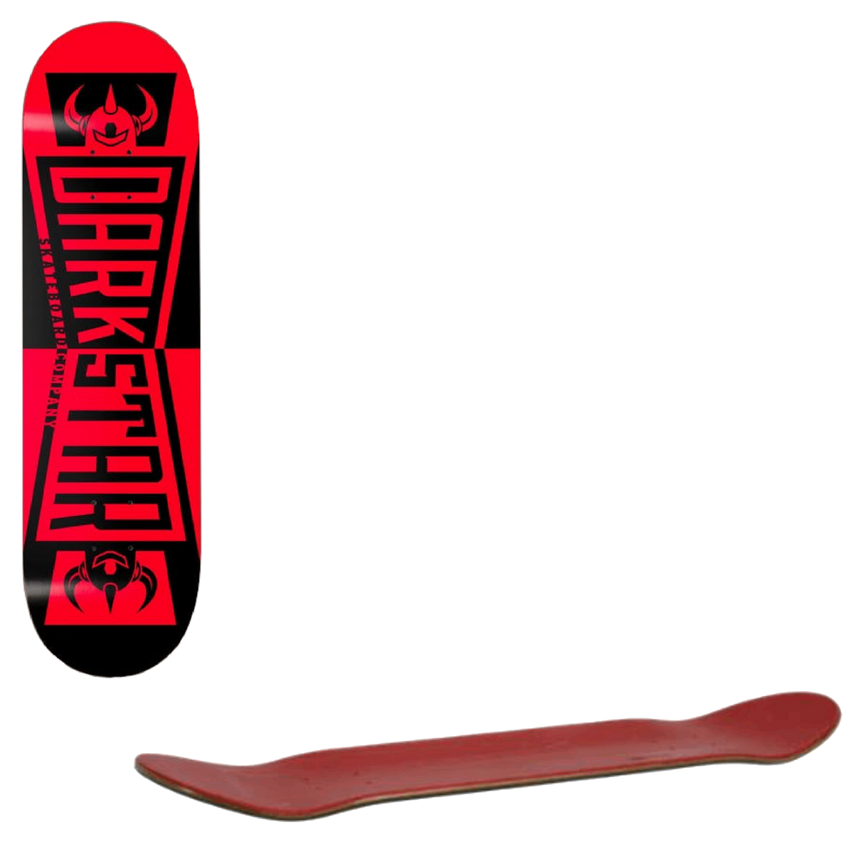 Darkstar Divide Skateboard Deck - Black/Red 7.75''