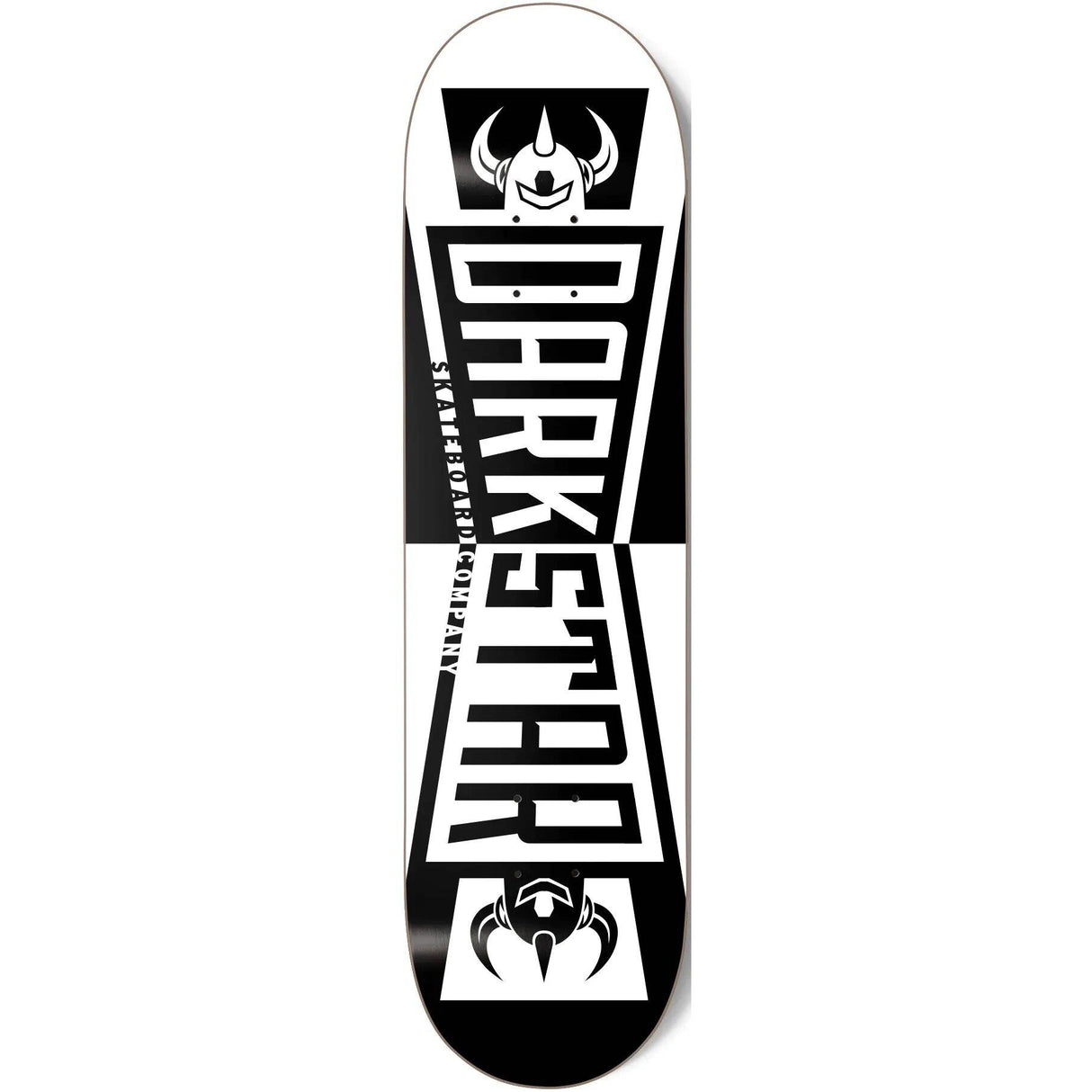 Darkstar Divide Skateboard Deck - Black/White 8.25''