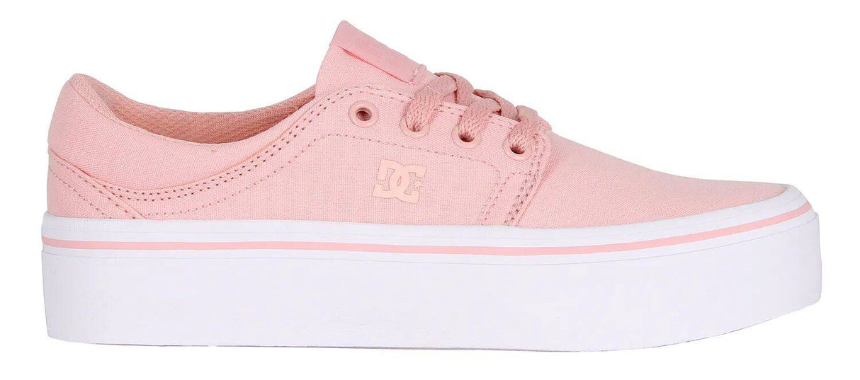 DC Trase Platform Skate Shoes - Rose