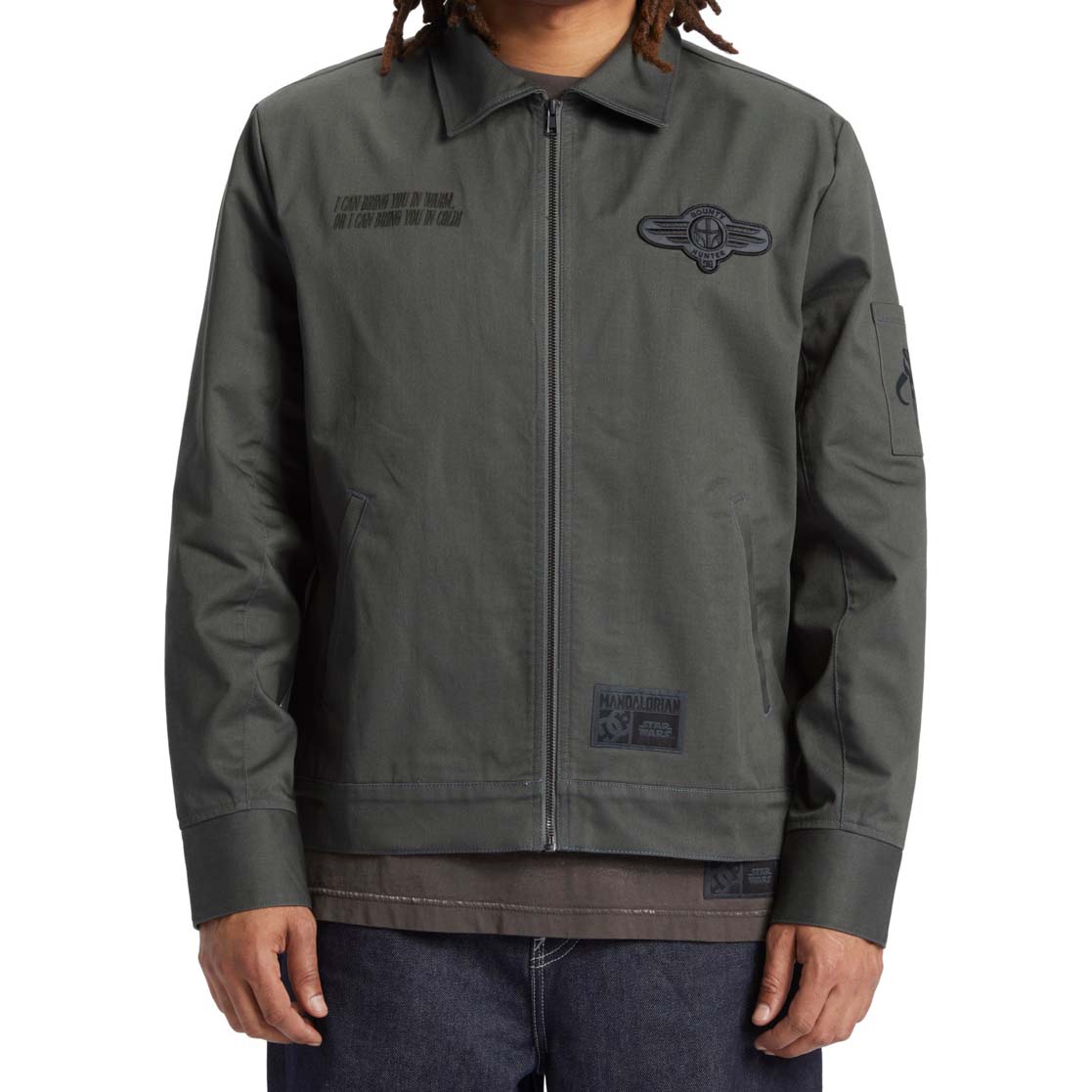 DC x Mandalorian Mando Bounty Hunter Jacket - Dark Shadow