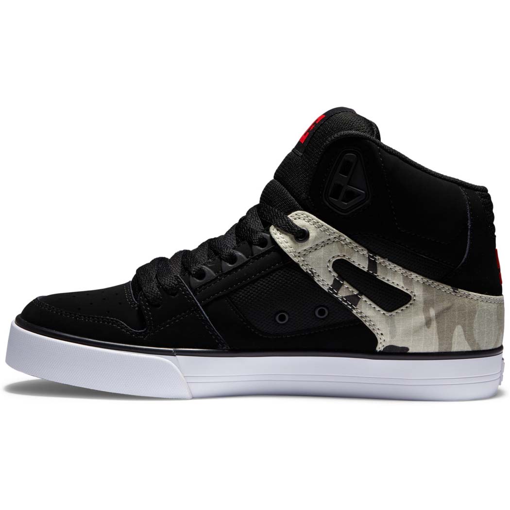 DC Pure High-Top Skate Shoes - Astro Camo/Black