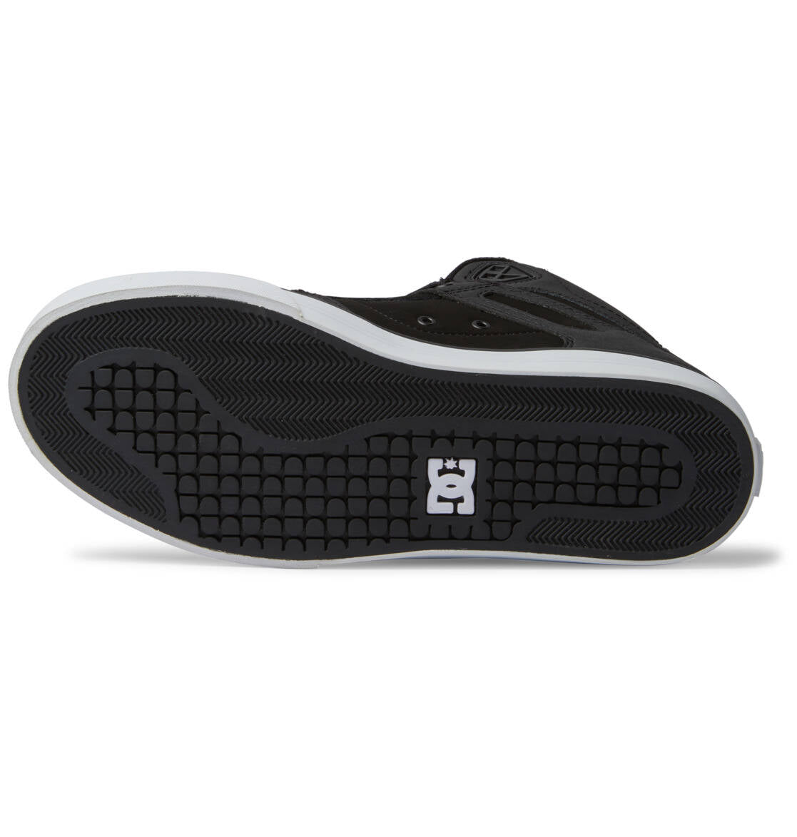 DC Pure High-Top Skate Shoes - Black/Black/White