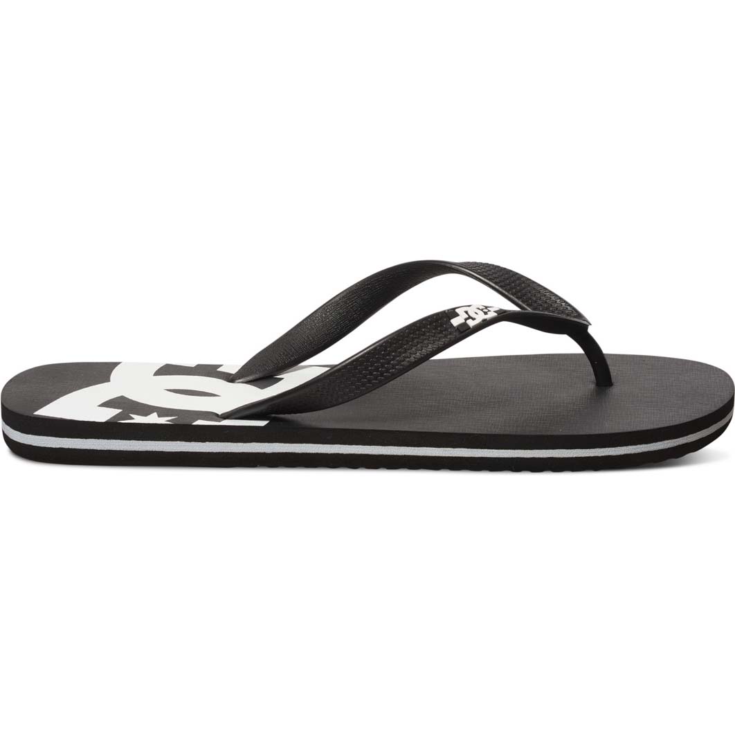 DC Spray Flip-Flops - Black/Black/White