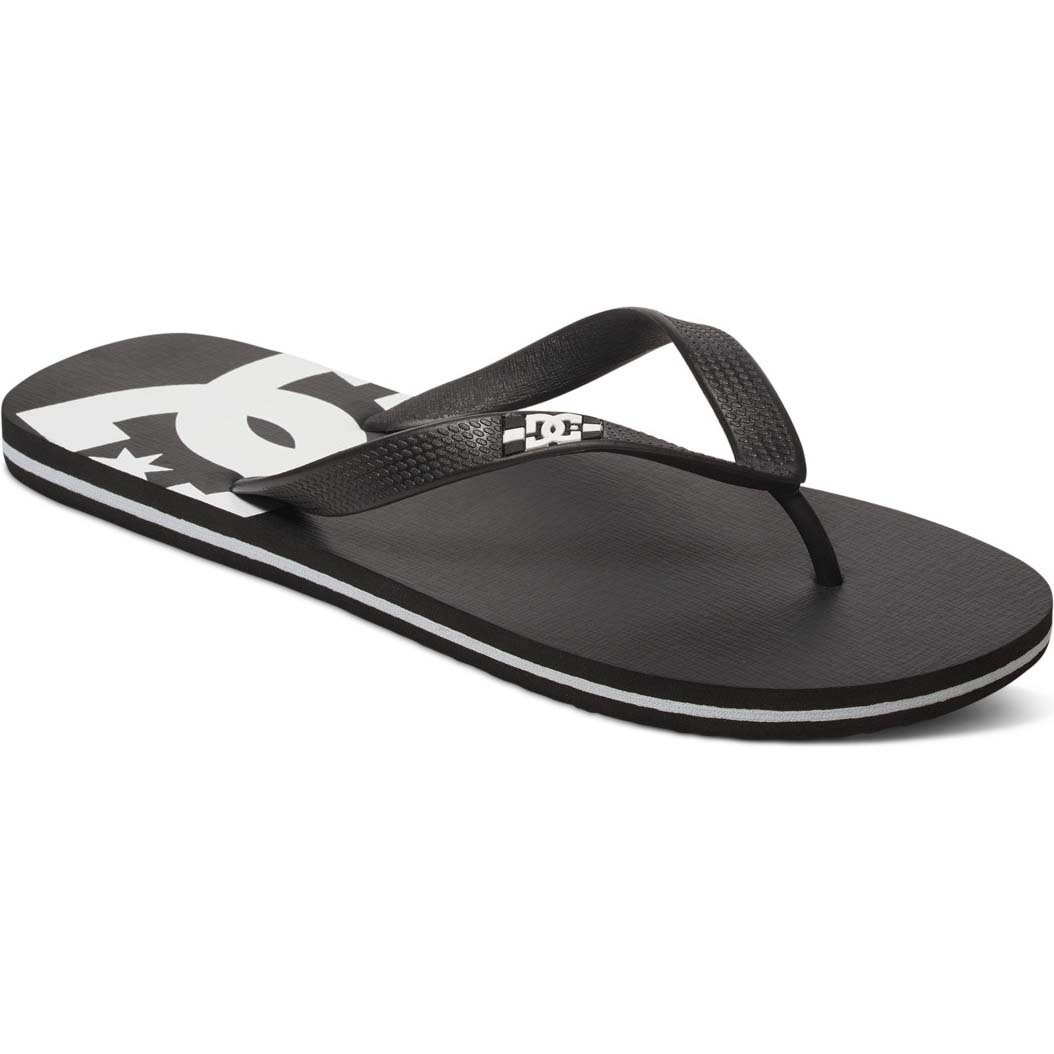 DC Spray Flip-Flops - Black/Black/White